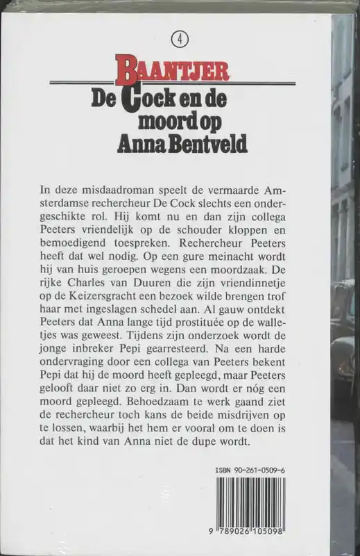 DE COCK EN DE MOORD OP ANNA BENTVELD