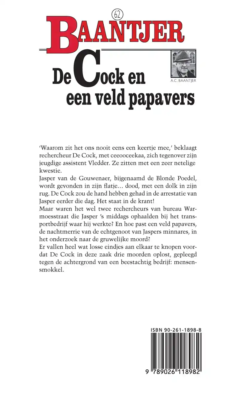 DE COCK EN EEN VELD PAPAVERS