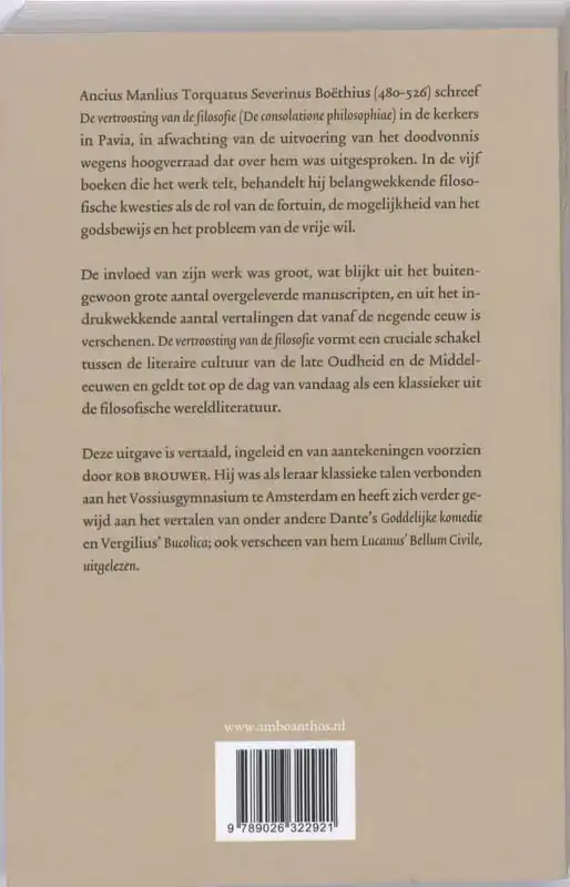 DE VERTROOSTING VAN DE FILOSOFIE