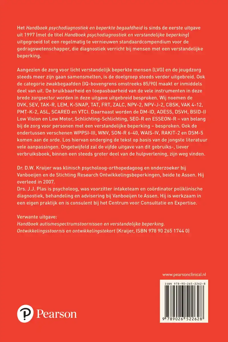 HANDBOEK PSYCHODIAGNOSTIEK EN BEPERKTE BEGAAFDHEID