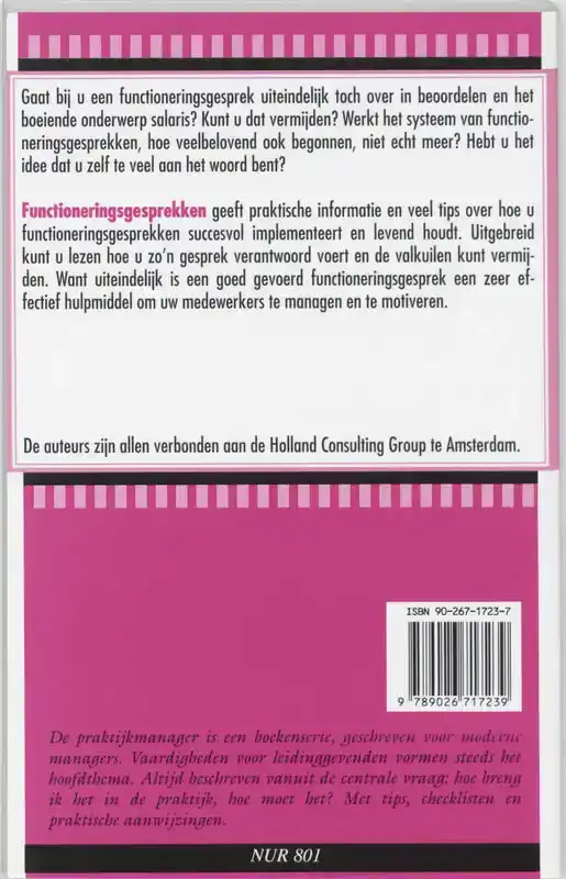 FUNCTIONERINGSGESPREKKEN