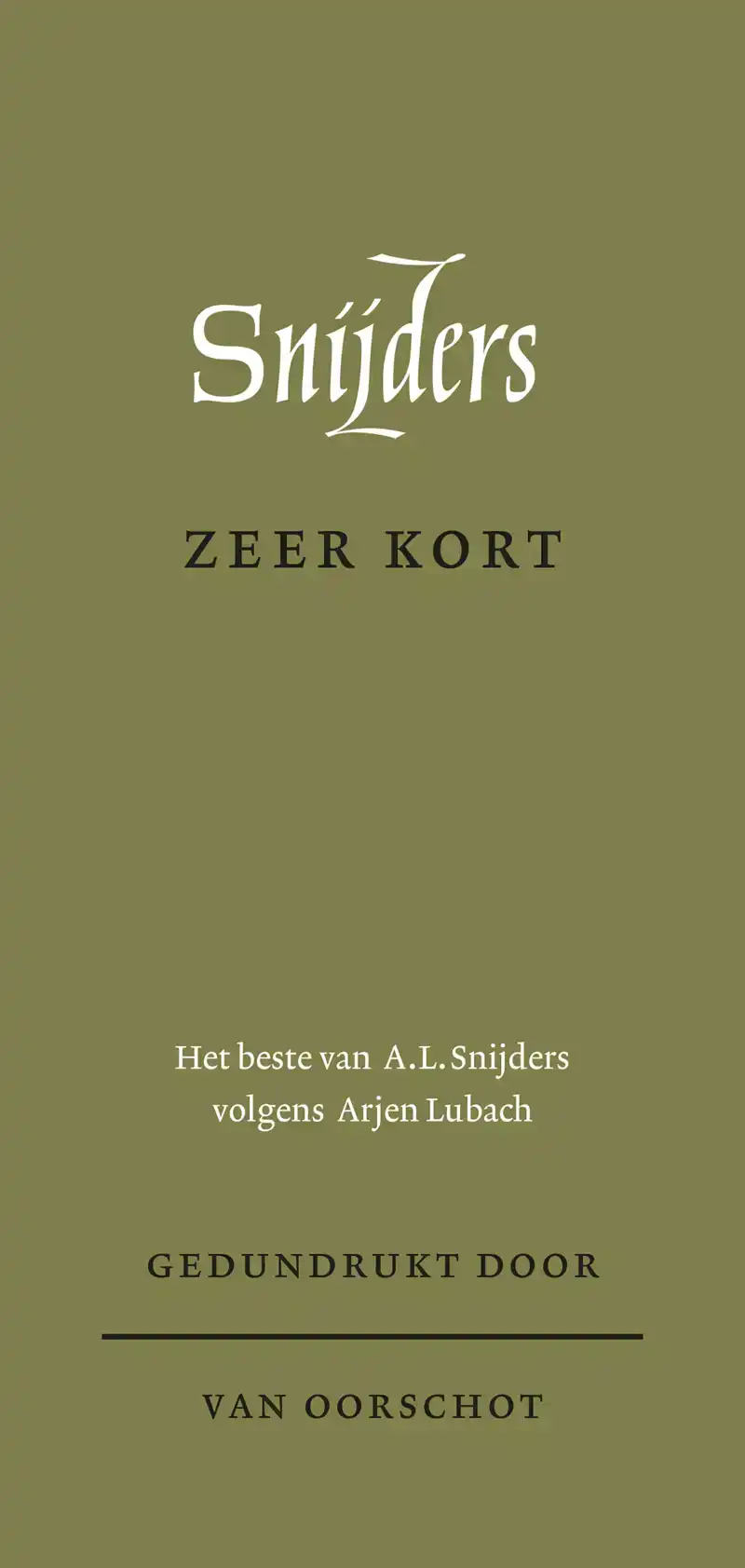 ZEER KORT