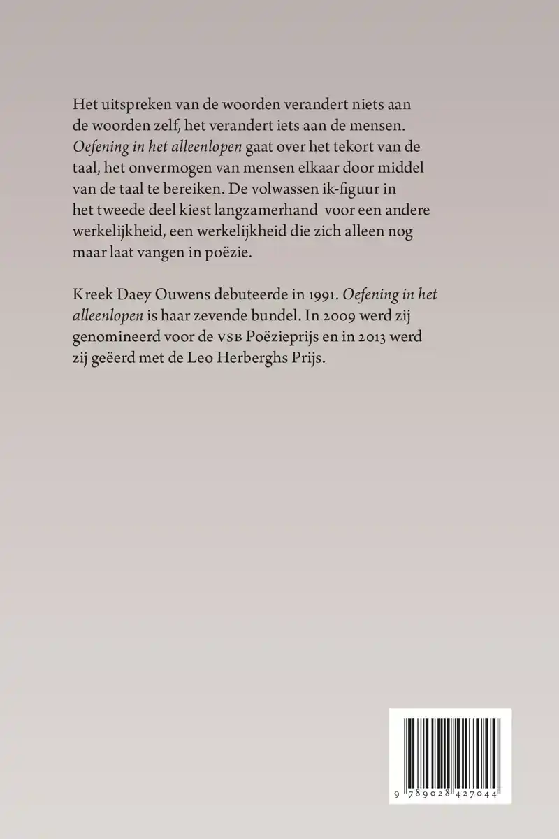 OEFENING IN HET ALLEENLOPEN