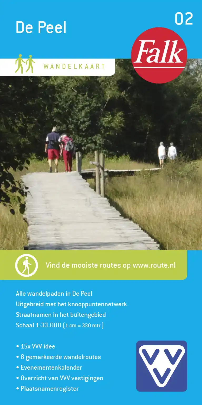 FALK VVV WANDELKAART 02 DE PEEL