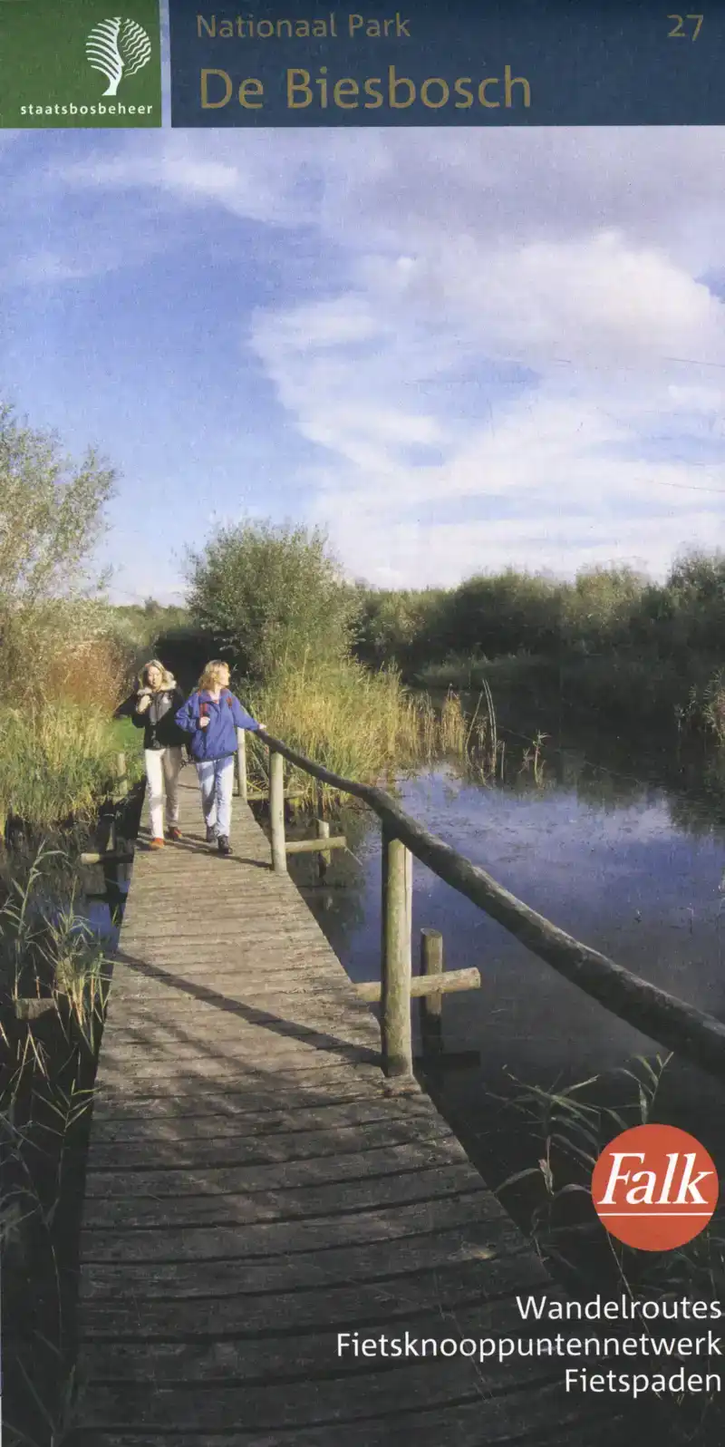 FALK STAATSBOSBEHEERWANDELKAART 27. BIESBOSCH