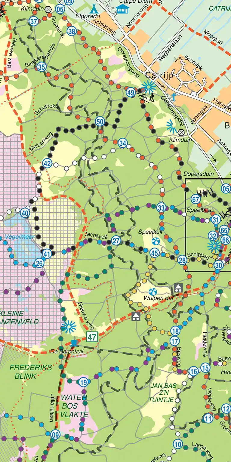 FALK REGIOKAART SCHOORLSE DUINEN