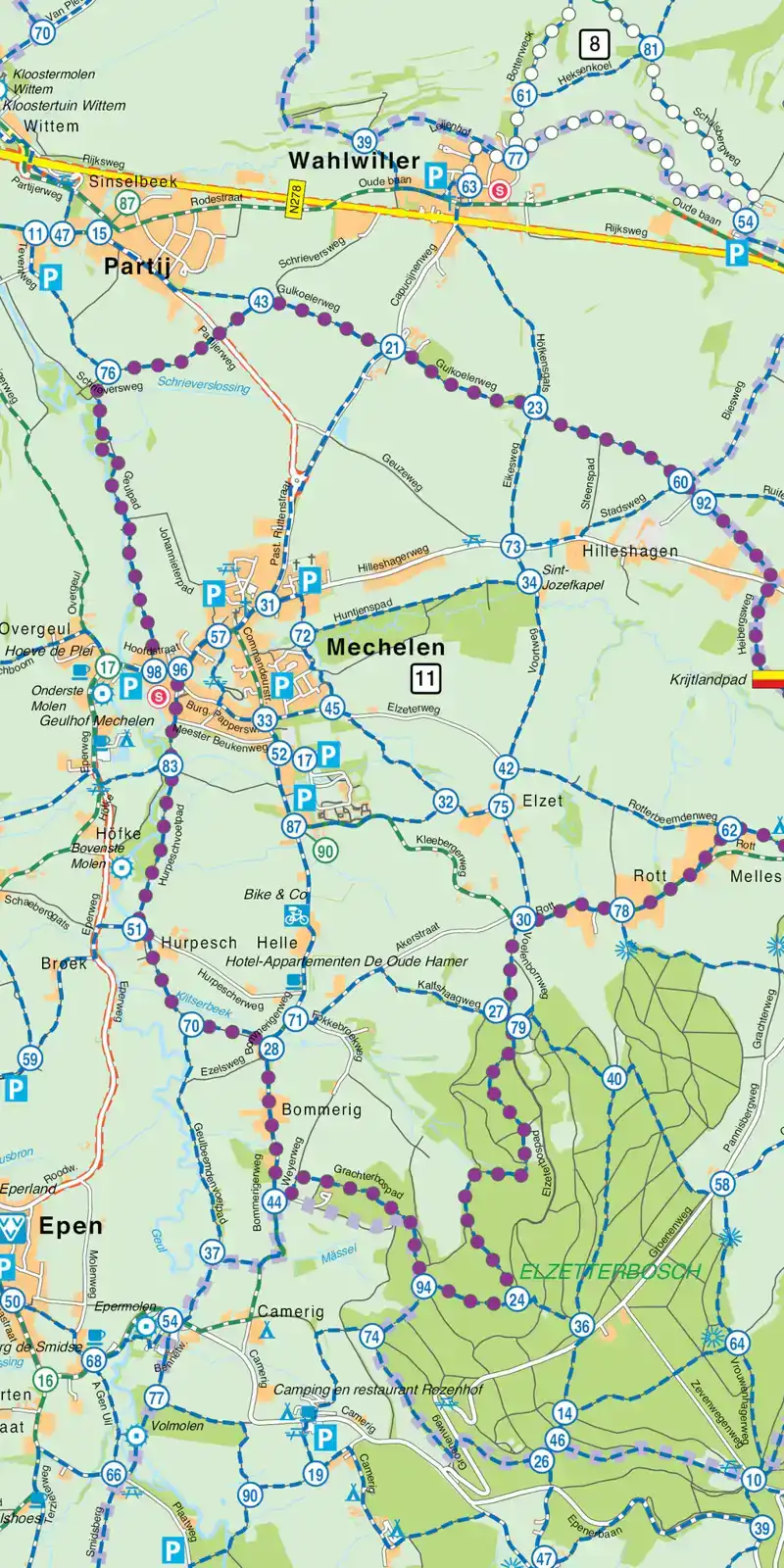 FALK REGIOKAART ZUID-LIMBURG INCL. VOERSTREEK