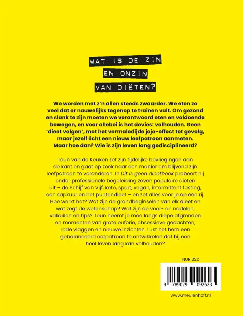 DIT IS GEEN DIEETBOEK