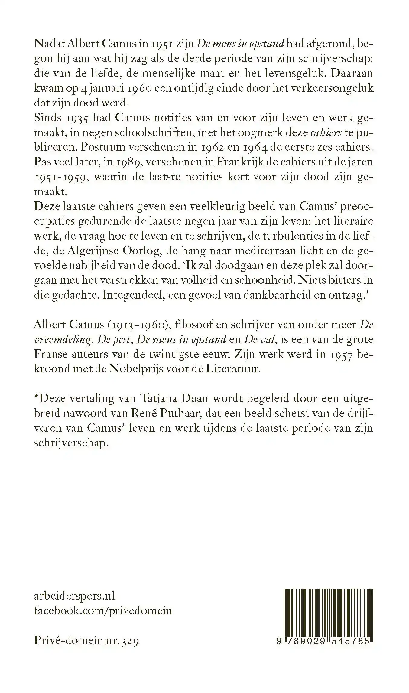 LAATSTE CAHIERS 1951-1959