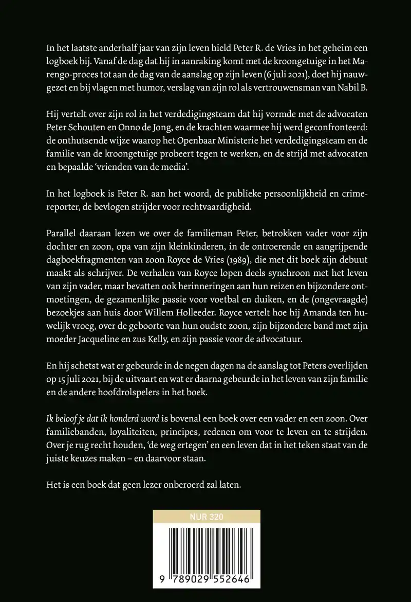 IK BELOOF JE DAT IK HONDERD WORD