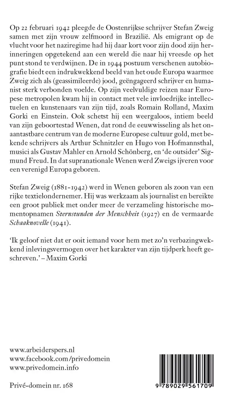 WERELD VAN GISTEREN