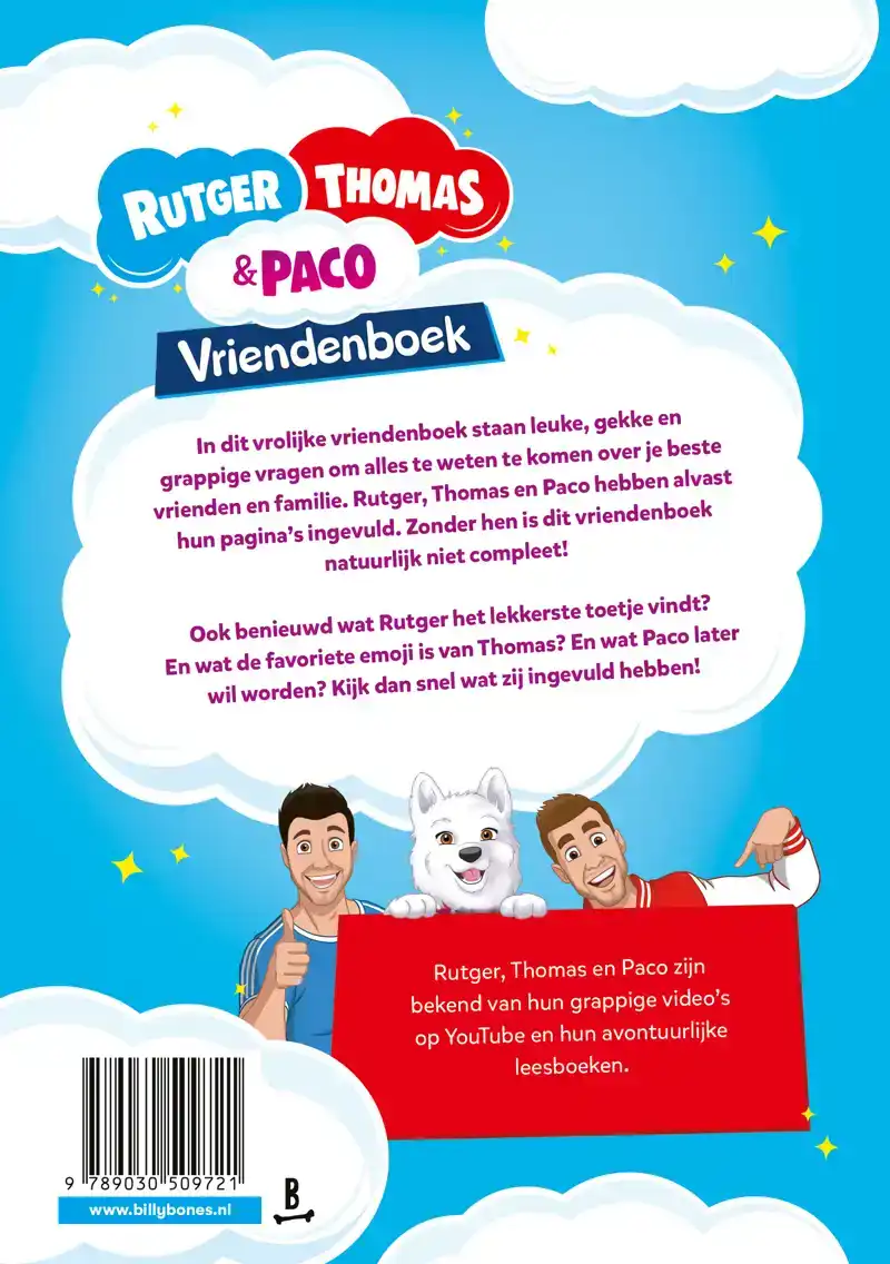 RUTGER, THOMAS & PACO VRIENDENBOEK