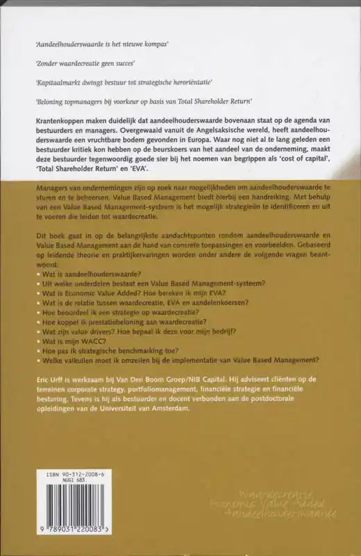 VALUE BASED MANAGEMENT