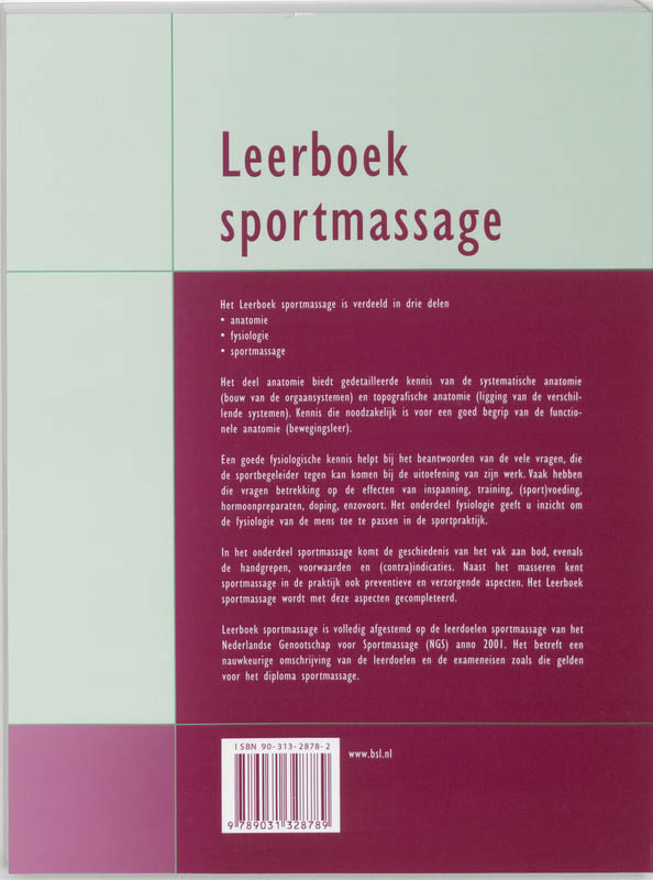 LEERBOEK SPORTMASSAGE
