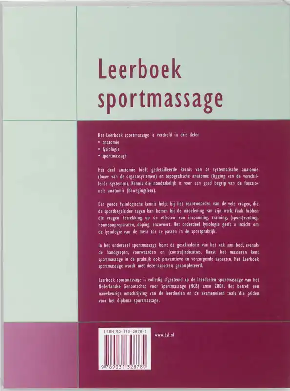 LEERBOEK SPORTMASSAGE