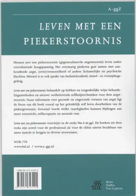 LEVEN MET EEN PIEKERSTOORNIS