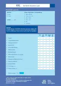KORTE KLACHTEN LIJST (KKL) - SCOREFORMULIEREN