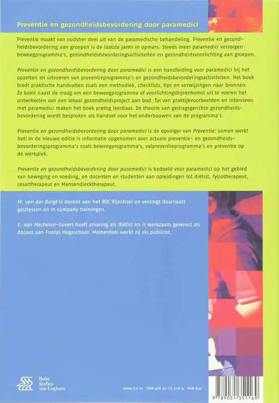 PREVENTIE EN GEZONDHEIDSBEVORDERING DOOR PARAMEDICI