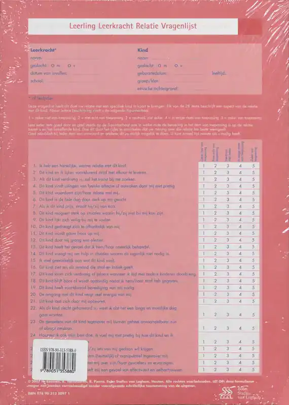 LEERLING LEERKRACHT RELATIE VRAGENLIJST (LLRV) - SCOREFORMUL