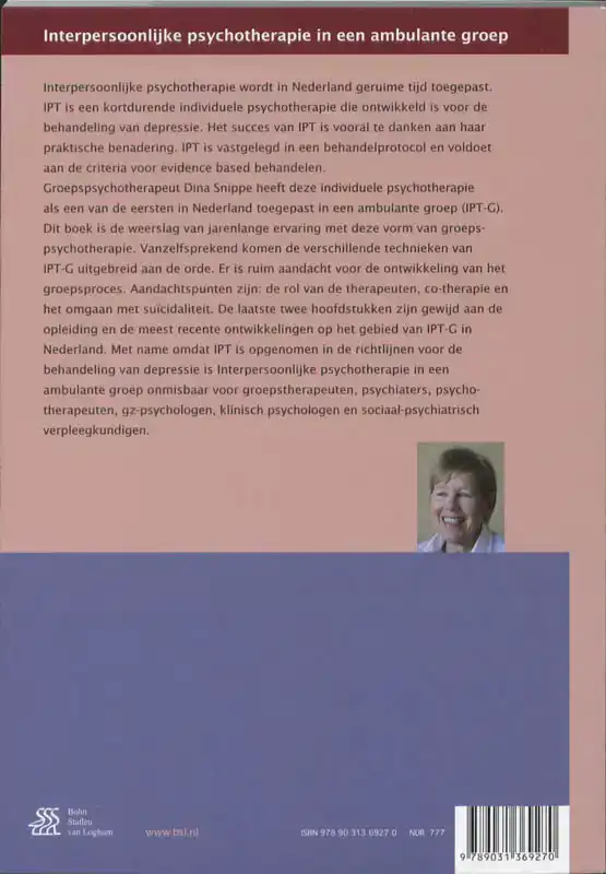 INTERPERSOONLIJKE PSYCHOTHERAPIE IN EEN AMBULANTE GROEP