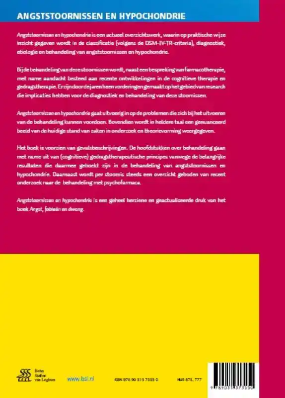 ANGSTSTOORNISSENEN HYPOCHONDRIE