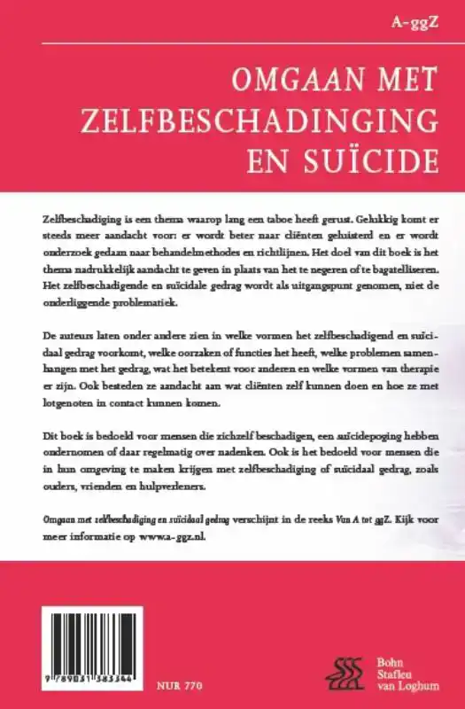 OMGAAN MET ZELFBESCHADIGING EN SUICIDAAL GEDRAG