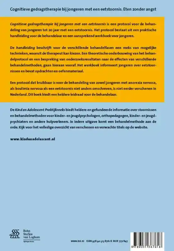 COGNITIEVE GEDRAGSTHERAPIE BIJ JONGEREN MET EEN EETSTOORNIS
