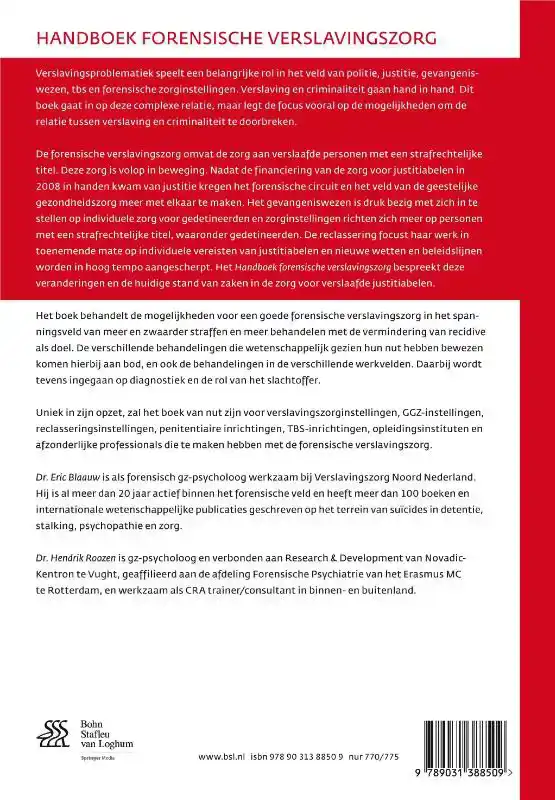 HANDBOEK FORENSISCHE VERSLAVINGSZORG