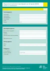 DIAGNOSTISCH INSTRUMENT VOOR APRAXIE VAN DE SPRAAK (DIAS ) -