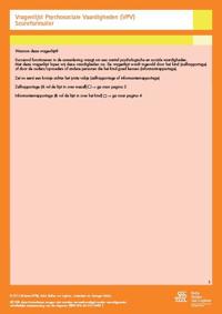 VRAGENLIJST PSYCHOSOCIALE VAARDIGHEDEN (VPV) - SCOREFORMULIE