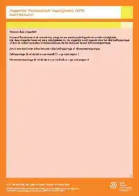 VRAGENLIJST PSYCHOSOCIALE VAARDIGHEDEN (VPV) - SCOREFORMULIE