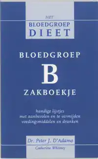 BLOEDGROEP B ZAKBOEKJE