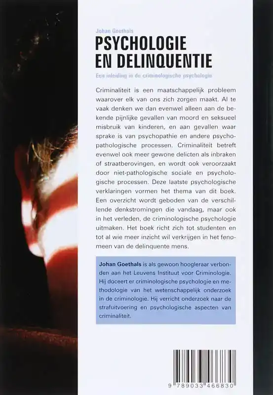 PSYCHOLOGIE EN DELINQUENTIE