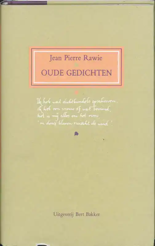OUDE GEDICHTEN