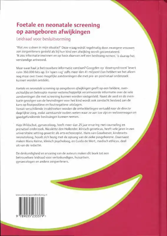 FOETALE EN NEONATALE SCREENING OP AANGEBOREN AFWIJKINGEN