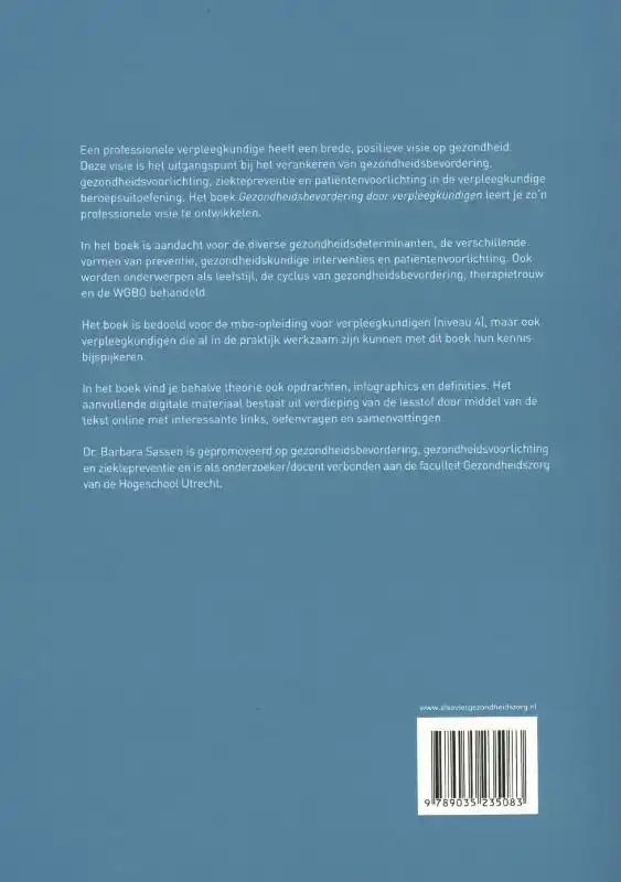 GEZONDHEIDSBEVORDERING DOOR VERPLEEGKUNDIGEN