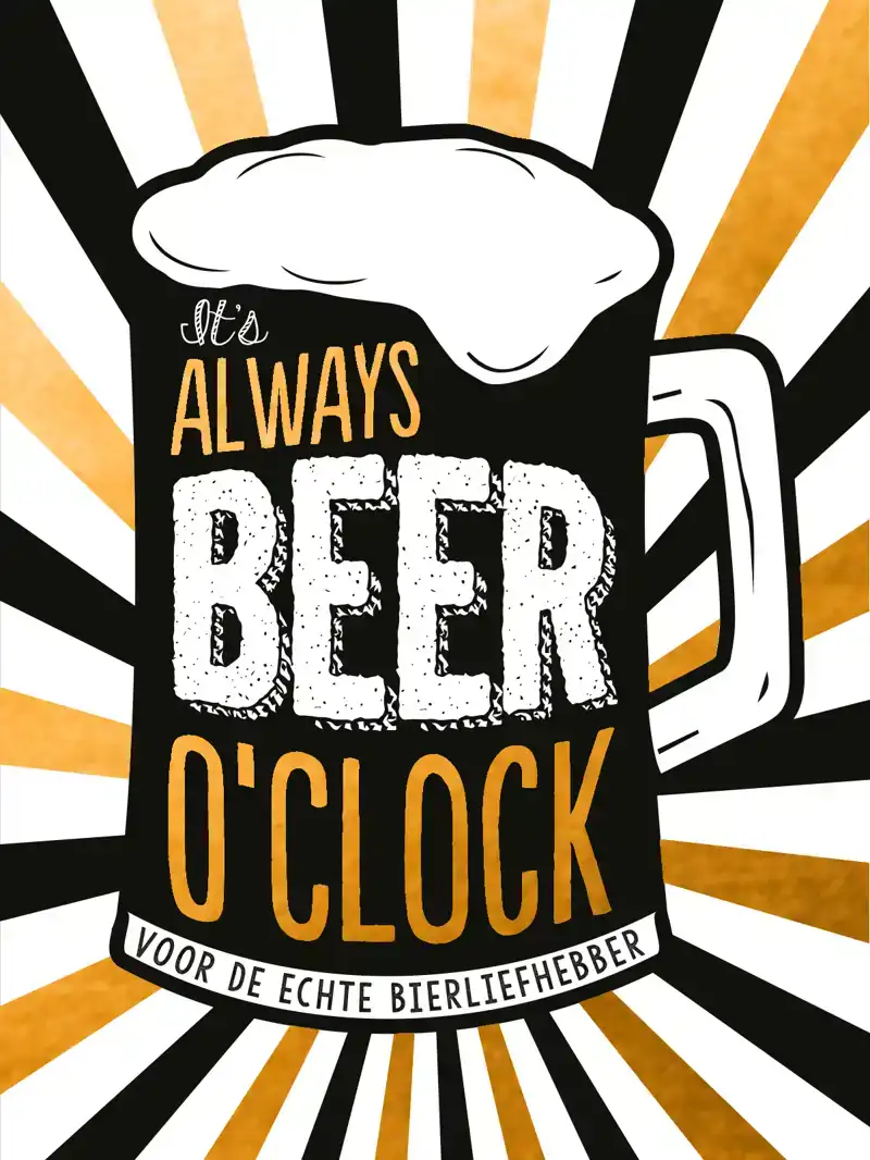 IT'S ALWAYS BEER O'CLOCK - CADEAUBOEK