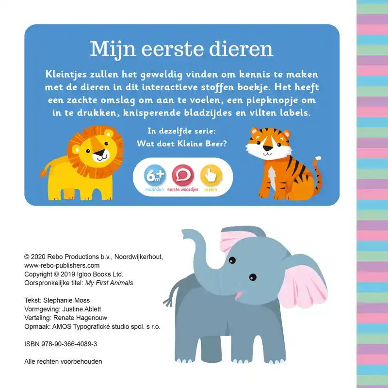 MIJN EERSTE DIEREN - KNISPERBOEKJE - MINI ME