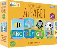 PUZZELTREIN 20 STUKJES EN BOEK - MIJN EERSTE ALFABET