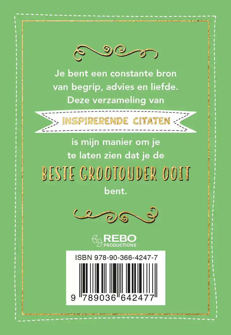 VOOR DE BESTE GROOTOUDER OOIT - CADEAUBOEKEN