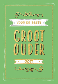 VOOR DE BESTE GROOTOUDER OOIT - CADEAUBOEKEN