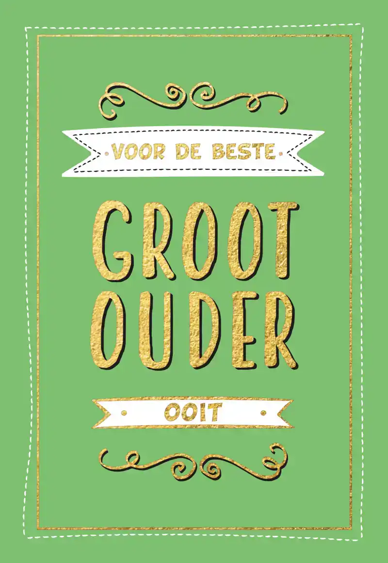 VOOR DE BESTE GROOTOUDER OOIT - CADEAUBOEKEN