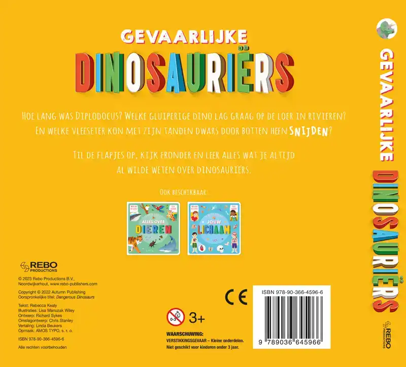 FLAPJESBOEK GEVAARLIJKE DINOSAURIERS