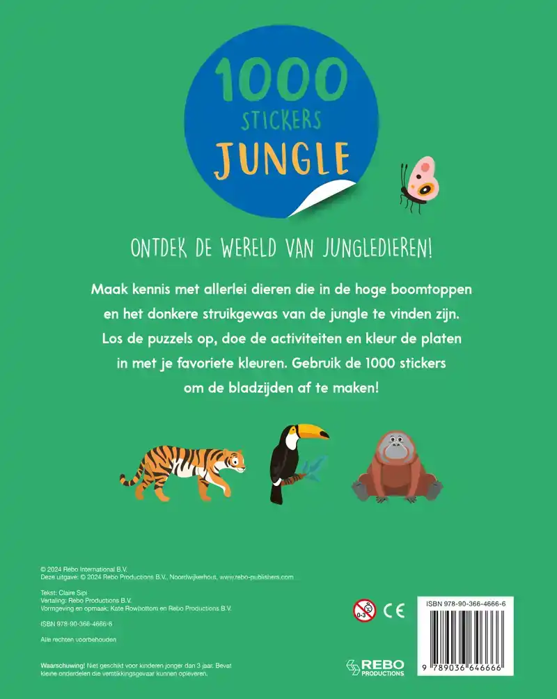 1000 STICKERS JUNGLE