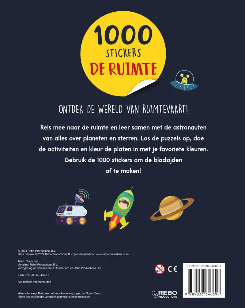 DE RUIMTE - 1000 STICKERS