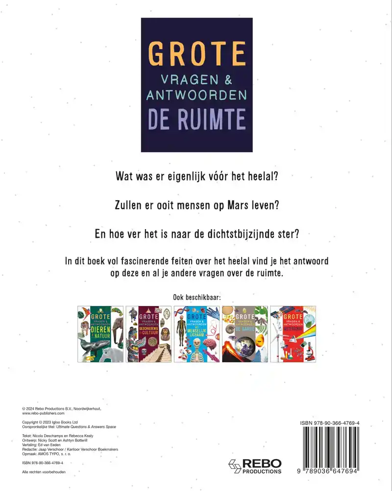 DE RUIMTE - GROTE VRAGEN & ANTWOORDEN