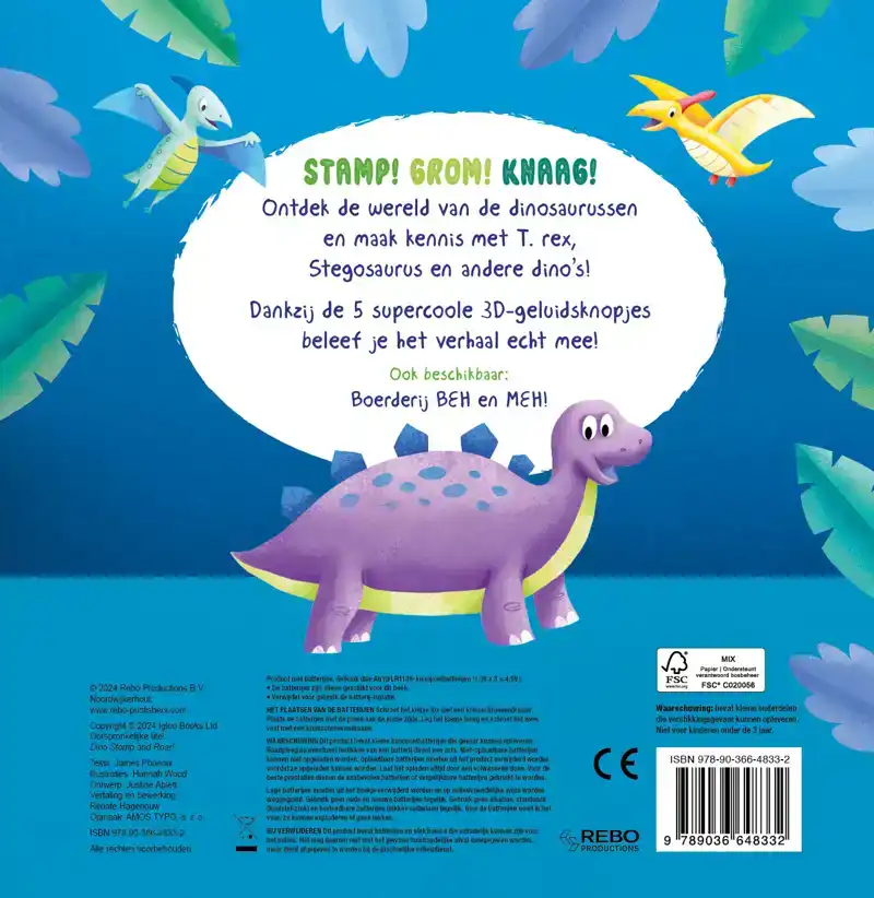 DINO STAMP EN GROM!