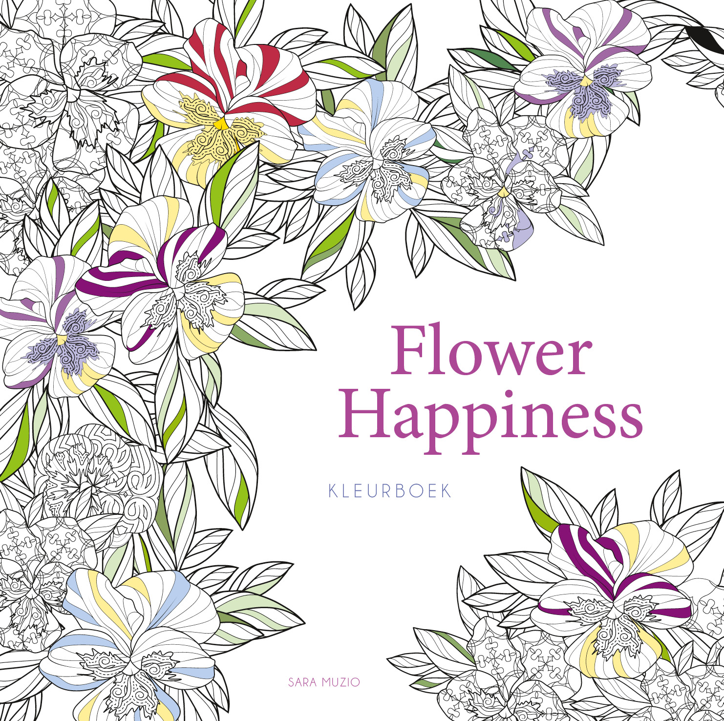 FLOWER HAPPINESS - KLEURBOEK