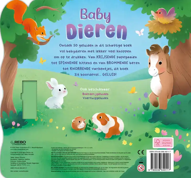 BABYDIEREN - 50-GELUIDENBOEK