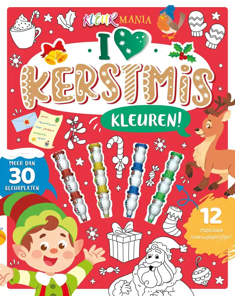 I LOVE KERSTMIS KLEUREN! - KLEUREN!